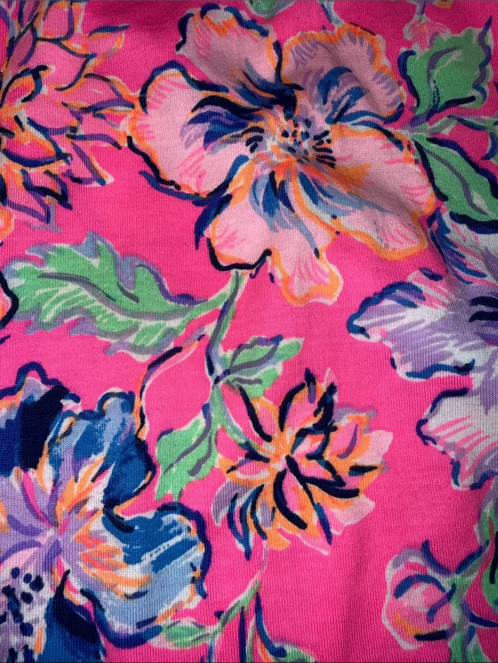 Lilly Pulitzer Pink Floral Off-Shoulder Top